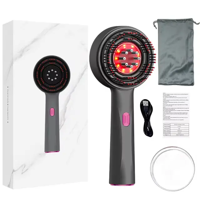 LED Scalp Massager + Oil — Light Therapy